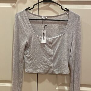 GARAGE LONG SLEVE BUTTON TOP